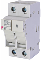 1 Pole, 10 x 38 mm Fuse Size, and 18 to 8 AWG Wire Size Fuse Holder (E2540002)