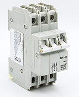 3 Pole, 39 mm Width, and 20 A AC UL-1077 Circuit Breaker