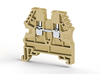 5.00 mm Width and 44.20 mm Height Beige Terminal Block