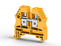 10.00 mm Width and 44.20 mm Height Yellow Terminal Block