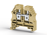 10.00 mm Width and 44.20 mm Height Beige Terminal Block