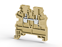 5.00 mm Width and 44.20 mm Height Beige Terminal Block