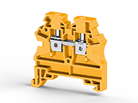 6.00 mm Width and 44.20 mm Height Yellow Terminal Block
