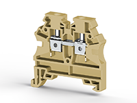 6.00 mm Width and 44.20 mm Height Beige Terminal Block