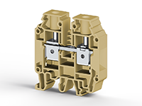 12.00 mm Width and 52.80 mm Height Beige Terminal Block