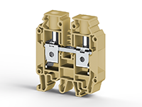 12.00 mm Width and 52.80 mm Height Beige Terminal Block