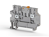 6.00 mm Width and 57.50 mm Height Gray Terminal Block