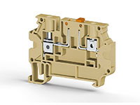 6.00 mm Width and 57.50 mm Height Beige Terminal Block