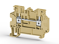 6.00 mm Width and 57.50 mm Height Beige Terminal Block