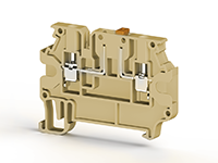 5.00 mm Width and 58.00 mm Height Beige Terminal Block