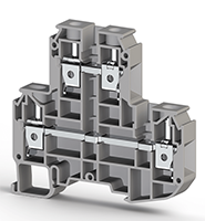 10.00 mm Width and 78.65 mm Height Gray Terminal Block