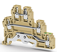 6.00 mm Width and 71.70 mm Height Beige Terminal Block
