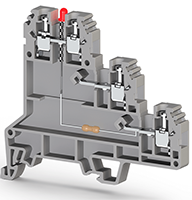 6.00 mm Width and 74.30 mm Height Gray Terminal Block (KL324419)