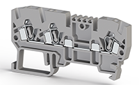 5.00 mm Width and 66.60 mm Height Gray Terminal Block