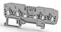5.00 mm Width and 81.40 mm Height Gray Terminal Block