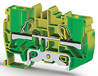 10.00 mm Width and 75.40 mm Height Yellow-Green Terminal Block