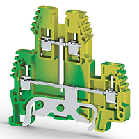 5.00 mm Width and 64.00 mm Height Yellow-Green Terminal Block
