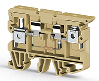 8.00 mm Width and 60.00 mm Height Beige Terminal Block (KL351510)