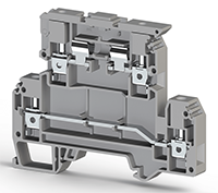 8.00 mm Width and 82.50 mm Height Gray Terminal Block