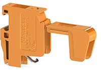 7.50 mm Width and 34.90 mm Height Orange Terminal Block
