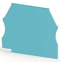1.20 mm Width, 42.70 mm Height, and 34.00 mm Total Depth Blue End Plate