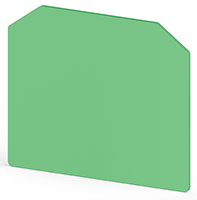 1.50 mm Width, 49.40 mm Height, and 40.30 mm Total Depth Green End Plate