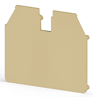 1.20 mm Width, 52.80 mm Height, and 45.70 mm Total Depth Gray End Plate