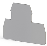 1.20 mm Width, 63.20 mm Height, and 50.80 mm Total Depth Gray End Plate