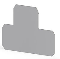 1.00 mm Width, 77.70 mm Height, and 62.30 mm Total Depth Gray End Plate