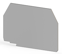 1.20 mm Width, 53.50 mm Height, and 37.10 mm Total Depth Gray End Plate