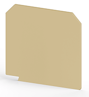 1.20 mm Width, 42.70 mm Height, and 39.00 mm Total Depth Beige Partition Plate