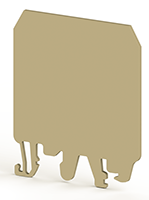 1.50 mm Width, 52.80 mm Height, and 62.40 mm Total Depth Beige Partition Plate