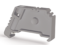 45.1 mm Height Gray End Stopper