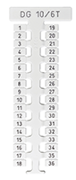 10 x 6 mm Size T Marking Tag