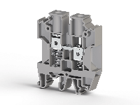 10.00 mm Width and 49.40 mm Height Gray Terminal Block