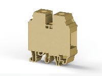 16.00 mm Width and 62.00 mm Height Beige Terminal Block