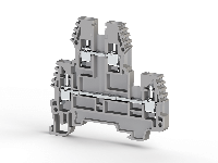 5.00 mm Width and 64.00 mm Height Beige Terminal Block