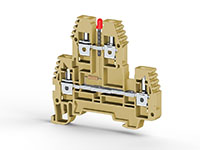 6.00 mm Width and 64.00 mm Height Beige Terminal Block