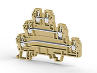 6.00 mm Width and 87.15 mm Height Beige Terminal Block