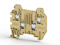 6.00 mm Width and 57.83 mm Height Beige Terminal Block