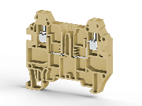 6.00 mm Width and 57.83 mm Height Beige Terminal Block