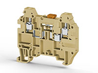 6.00 mm Width and 57.83 mm Height Beige Terminal Block