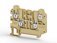 6.00 mm Width and 65.20 mm Height Beige Terminal Block