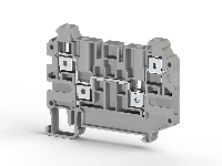 6.00 mm Width and 65.20 mm Height Gray Terminal Block