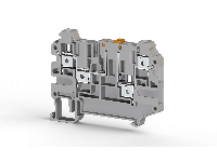 6.00 mm Width and 65.20 mm Height Gray Terminal Block