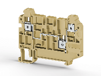 6.00 mm Width and 65.20 mm Height Beige Terminal Block