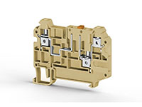 6.00 mm Width and 65.20 mm Height Beige Terminal Block