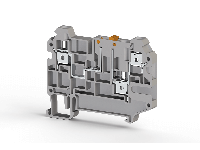 6.00 mm Width and 65.20 mm Height Gray Terminal Block