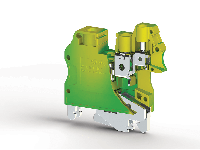 10.00 mm Width and 49.37 mm Height Yellow-Green Terminal Block