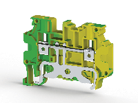 6.00 mm Width and 57.50 mm Height Yellow-Green Terminal Block